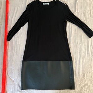 Bailey 44 black long sleeve dress, small